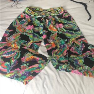 Trina Turk colorful wide leg beach pants w/ print